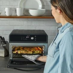 Instant Omni Air Fryer Toaster Oven | Black -Coffee & Espresso Elegant store 140 4003 01 ib toasteroven lifestyle square omni day1couple chickenveggie 6