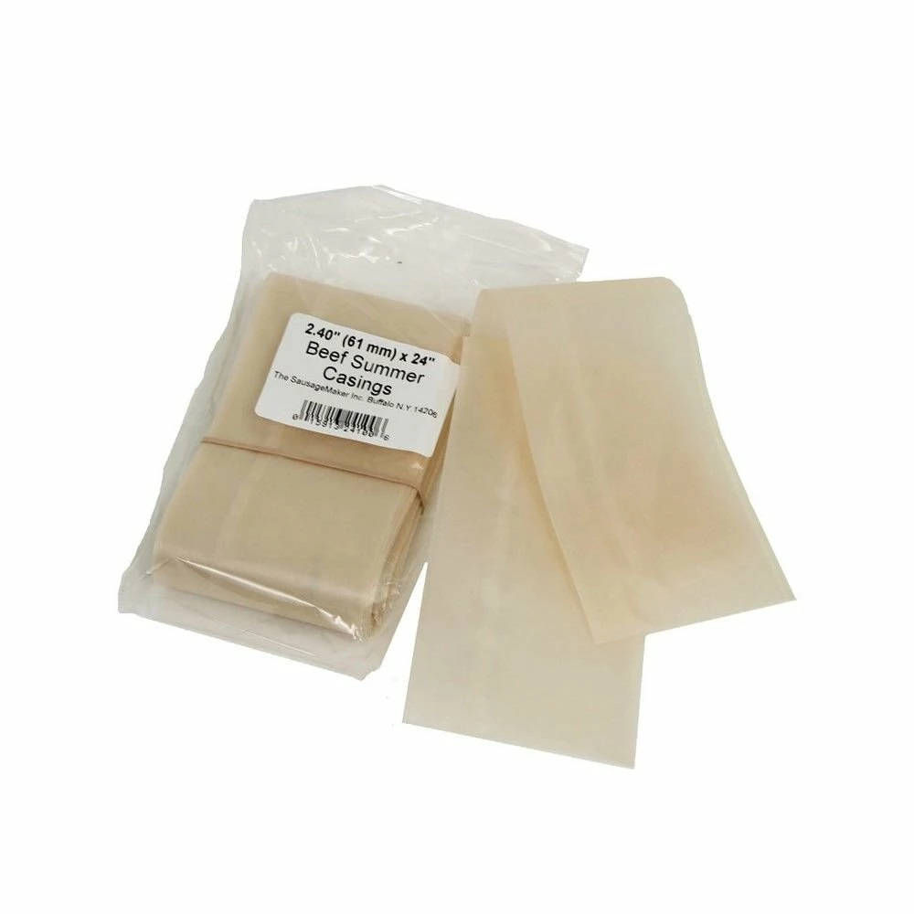 The Sausage Maker (TSM) The Sausage Maker Clear Fibrous Summer Sausage Casings (10-piece) | 61mm / 2.375" X 24" 3 The Sausage Maker (TSM) The Sausage Maker Clear Fibrous Summer Sausage Casings (10-piece) | 61mm / 2.375" X 24"