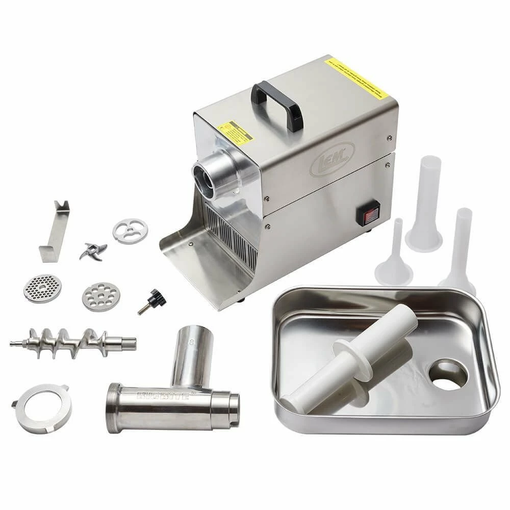 LEM Big Bite Meat Grinder #8 With Premium Salvinox 1/8" (3mm) And 1/4" (6mm) Grinder Plates 5 LEM Big Bite Meat Grinder #8 With Premium Salvinox 1/8" (3mm) And 1/4" (6mm) Grinder Plates - Image 3