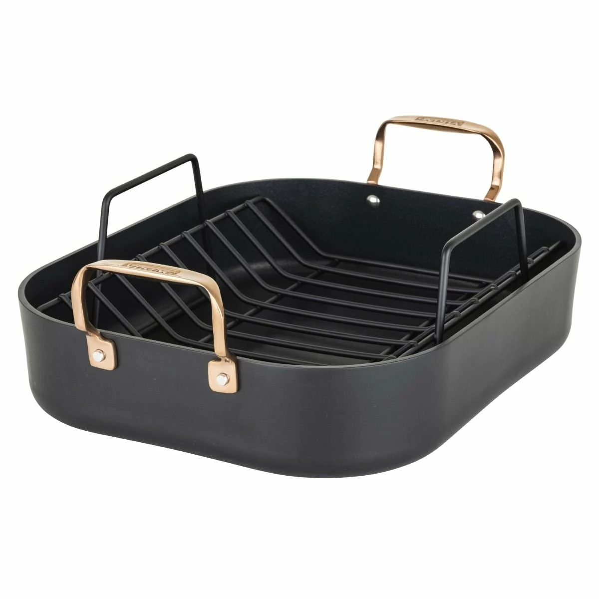 Viking 16" Roasting Pan | Black & Copper 4 Viking 16" Roasting Pan | Black & Copper - Image 2
