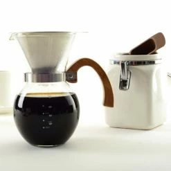 Norpro Pour Over Coffee Maker With Stainless Steel Filter -Coffee & Espresso Elegant store 5588 coffeemaker next to coffeegrindsw