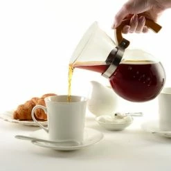 Norpro Pour Over Coffee Maker With Stainless Steel Filter -Coffee & Espresso Elegant store 5588 pouring into cupw