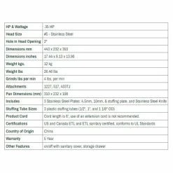 LEM Big Bite Meat Grinder #5 With 1/8" (3mm) And 1/4" (6mm) Grinder Plates 14 LEM Big Bite Meat Grinder #5 With 1/8" (3mm) And 1/4" (6mm) Grinder Plates -Coffee & Espresso Elegant store 5grinder 1