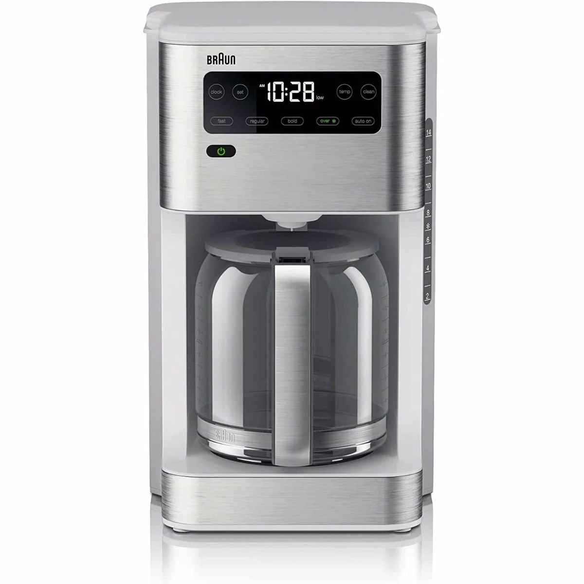 Braun PureFlavor 14-Cup Drip Coffee Maker | White 3 Braun PureFlavor 14-Cup Drip Coffee Maker | White