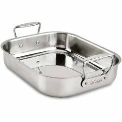 All-Clad Stainless Steel Roaster With Rack | Small - 14" X 11" 8 All-Clad Stainless Steel Roaster With Rack | Small - 14" X 11" -Coffee & Espresso Elegant store 61mfiv2ddgl. ac sl1500 1