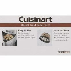 Cuisinart Gold Tone Filter Basket -Coffee & Espresso Elegant store 61u7get5cel. ac sl1402