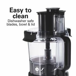 Hamilton Beach Home Hamilton Beach 10-Cup Stack & Snap Food Processor | Black & Stainless 13 Hamilton Beach Home Hamilton Beach 10-Cup Stack & Snap Food Processor | Black & Stainless -Coffee & Espresso Elegant store 70723 vpa 07
