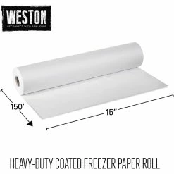 Weston Heavy Duty Freezer Paper | 15" X 150' Roll -Coffee & Espresso Elegant store 710hegu8 ql. ac sl1500