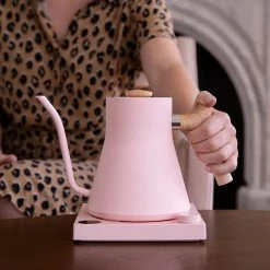 Fellow Stagg EKG Electric Pour Over Kettle | Warm Pink & Maple -Coffee & Espresso Elegant store 71eth84oill. ac sl1500