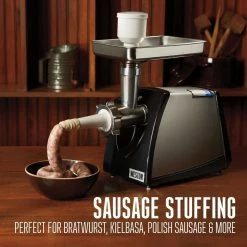 Weston #8 650-Watt Meat Grinder & Sausage Stuffer -Coffee & Espresso Elegant store 71gfsegt6dl. ac sl1500