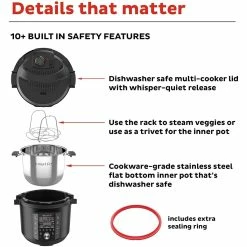 Instant Pot Pro Pressure Cooker | 8-Quart -Coffee & Espresso Elegant store 71s7qcddfwl. ac sl1500