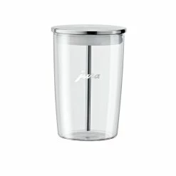 Jura ENA 8 Automatic Coffee & Espresso Machine With Touch Screen | Nordic White + Smart Connect + Glass Milk Container + Replacement Water Filter & Descaling Tabs -Coffee & Espresso Elegant store 72570 jura glass frother for espresso machines 1