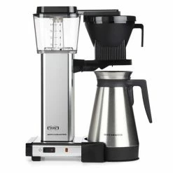 Moccamaster KBGT Automatic Drip-Stop Coffee Maker (40 Oz Thermal Carafe) | Polished Silver