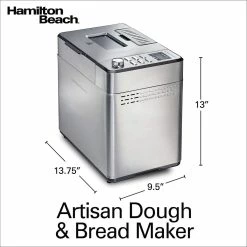 Hamilton Beach Home Hamilton Beach Premium Dough & Bread Maker -Coffee & Espresso Elegant store 814k6zvy1vl. ac sl1500