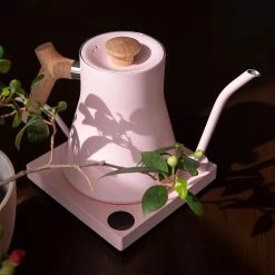 Fellow Stagg EKG Electric Pour Over Kettle | Warm Pink & Maple -Coffee & Espresso Elegant store 81axfaagoul. ac sl1500