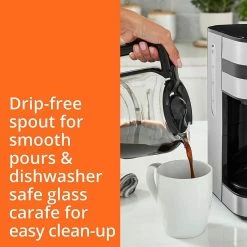 Krups Simply Brew 10-Cup Digital Drip Coffee Maker | Stainless Steel -Coffee & Espresso Elegant store 81inpg3foel. ac sl1500