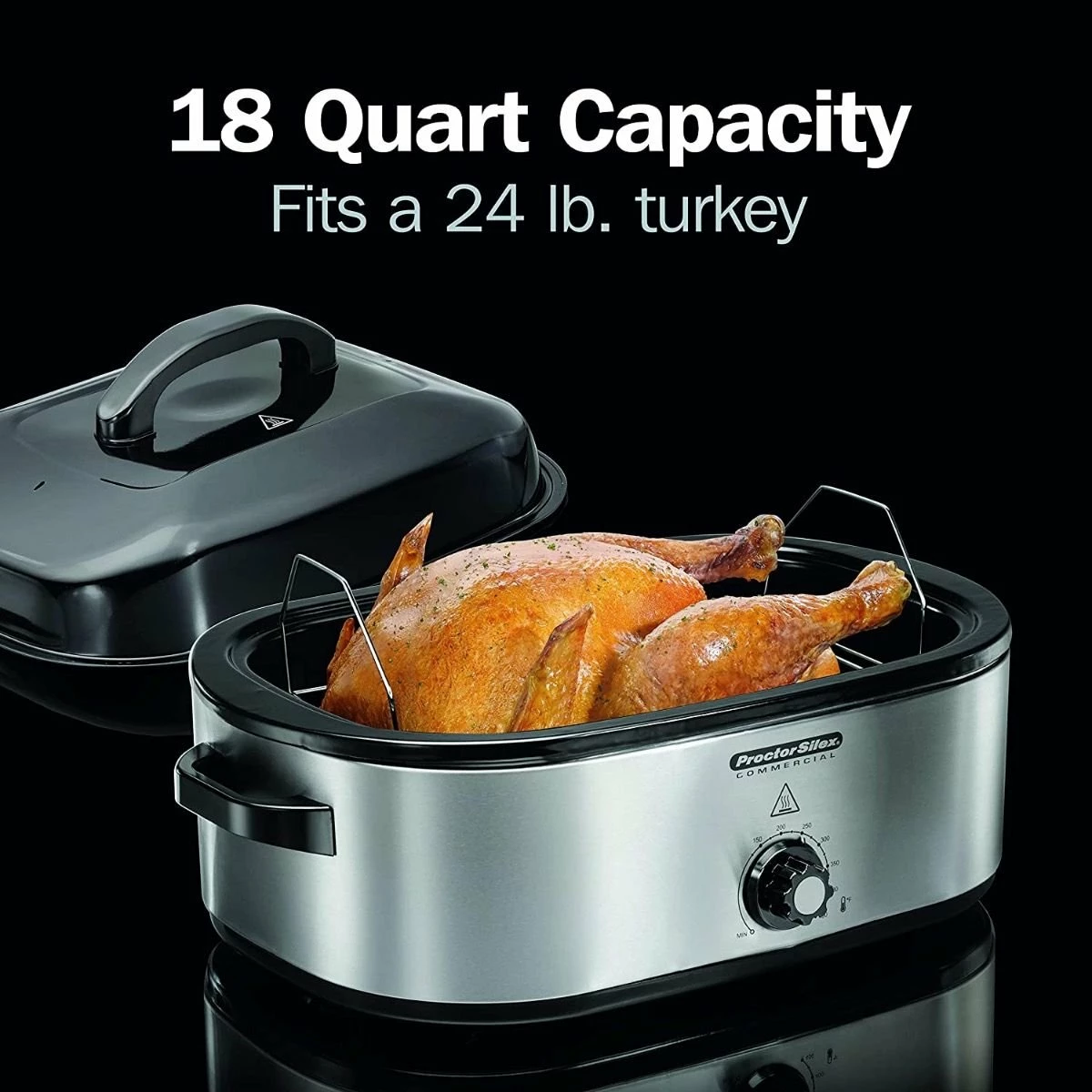 Hamilton Beach Commercial Proctor Silex Commercial 18 Qt. Turkey Roaster Oven/Warmer By Hamilton Beach 6 Hamilton Beach Commercial Proctor Silex Commercial 18 Qt. Turkey Roaster Oven/Warmer By Hamilton Beach - Image 4