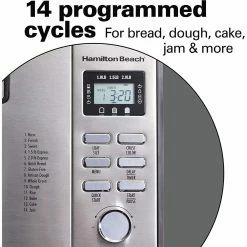 Hamilton Beach Home Hamilton Beach Premium Dough & Bread Maker -Coffee & Espresso Elegant store 91xqgmslfel. ac sl1500 1