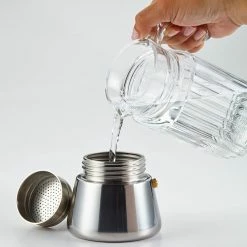 BonJour 9oz Stovetop Espresso Maker | Stainless Steel -Coffee & Espresso Elegant store 9oz1