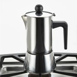 BonJour 9oz Stovetop Espresso Maker | Stainless Steel -Coffee & Espresso Elegant store 9oz3