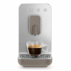 SMEG Fully Automatic Coffee Machine | Taupe -Coffee & Espresso Elegant store bcc01tpmus 9