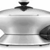 Breville The Hot Wok Electric Non-stick Wok | Brushed Stainless Steel -Coffee & Espresso Elegant store breville nonstick electric hot wok bew600xl 1