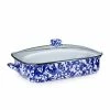 Golden Rabbit Enamelware 16" X 12.5" Roasting Pan With Lid | Cobalt Swirl -Coffee & Espresso Elegant store cb15 b3c20b51 bd60 4682 b65a e41cc2a58851