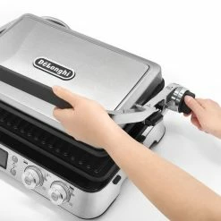 DeLonghi De'Longhi Livenza Combination Contact Grill & Open BBQ -Coffee & Espresso Elegant store cgh1020d delonghi combination livenza contact grill and open bbq 1