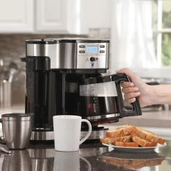 Hamilton Beach Home 2-Way Coffee Brewer -Coffee & Espresso Elegant store coffee maker 2 way brewer 49980z inset10