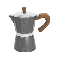 Tognana 6-Cup Stovetop Coffee Maker | Stone & Wood Style