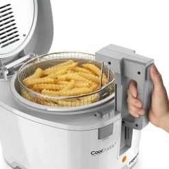 Presto® CoolDaddy® Cool-Touch Deep Fryer With Removable Bucket | 2 Qt. - White 13 Presto® CoolDaddy® Cool-Touch Deep Fryer With Removable Bucket | 2 Qt. - White -Coffee & Espresso Elegant store cooldaddywhite5 1