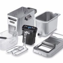 DeLonghi De'Longhi Livenza 4.5L Cool Zone Deep Fryer -Coffee & Espresso Elegant store d44528dz delonghi 4.5l livenza cool zone fryer