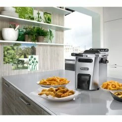 DeLonghi De'Longhi Livenza 4.5L Cool Zone Deep Fryer -Coffee & Espresso Elegant store d44528dz stainless steel delonghi livenza cool zone 4.5l fryer