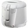 DeLonghi De'Longhi Deep Fryer - Cool Touch Deep Fryer 2.2 Lb Oil Drain - White -Coffee & Espresso Elegant store delonghi deep fryer d677ux popup