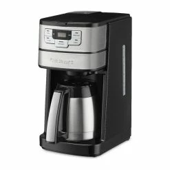 Cuisinart 10-Cup Automatic Grind & Brew Coffeemaker With Thermal Carafe | Black & Stainless Steel