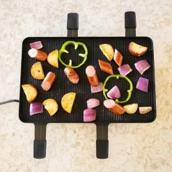 Swissmar Classic Raclette Grill - Black Non-Stick Reversible - 8 Person -Coffee & Espresso Elegant store dscf0740