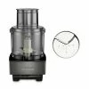Cuisinart 14-Cup Food Processor + 6mm French Fry Disc | Black Stainless -Coffee & Espresso Elegant store ekb dfp14bksy 036tx 1