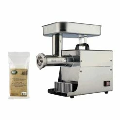 LEM Big Bite Meat Grinder #8 + Poly Gloves