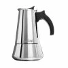Escali London Sip 10 Cup Stainless Steel Espresso Maker | Silver -Coffee & Espresso Elegant store em10s