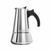 Escali London Sip 6 Cup Stainless Steel Espresso Maker | Silver -Coffee & Espresso Elegant store em6s espressomaker productshot