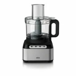 Braun EasyPrep 8-Cup Food Processor | Stainless Steel & Black -Coffee & Espresso Elegant store eyj3ijoymdq4lcjoijoymdq4lcjzy29w 1