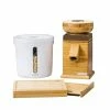 NutriMill Harvest Grain Mill | Gold + Cutting Board & Canister Bundle -Coffee & Espresso Elegant store harvest bundle gold