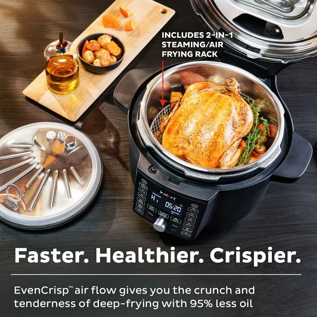 Instant Pot Duo Crisp With Ultimate Lid | 6-Quart 4 Instant Pot Duo Crisp With Ultimate Lid | 6-Quart - Image 2