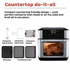 Instant Vortex Plus Air Fryer Oven | 10-Quart 14 Instant Vortex Plus Air Fryer Oven | 10-Quart -Coffee & Espresso Elegant store ib 140 3000 01 vortex plus afo 10qt atf square tile6 v3