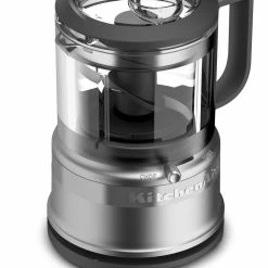 KitchenAid 3.5-Cup Mini Food Processor | Contour Silver -Coffee & Espresso Elegant store kfc3516cu kitchenaid 3.5 cup mini food processor contour silve