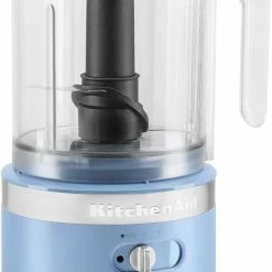 KitchenAid 5-Cup Cordless Food Chopper | Blue Velvet -Coffee & Espresso Elegant store kfcb519bv cordless food chopper blue velvet