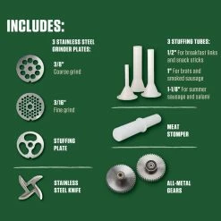 LEM Big Bite Meat Grinder #12 + Foot Switch -Coffee & Espresso Elegant store lem big bite meat grinder 12 accessories 1