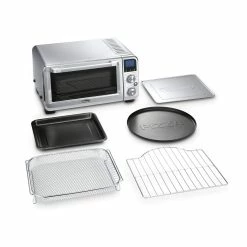 DeLonghi De'Longhi Livenza Air Fry Convection Oven | Stainless Steel -Coffee & Espresso Elegant store livenza items laid out