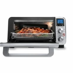 DeLonghi De'Longhi Livenza Air Fry Convection Oven | Stainless Steel -Coffee & Espresso Elegant store livenza shows food