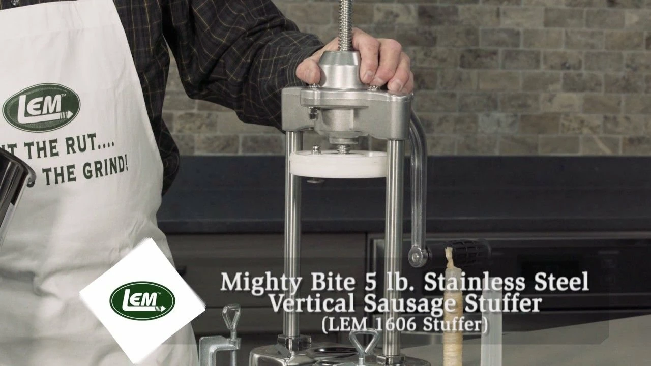 LEM Sausage Stuffer - 5 Lb. Hand Crank Sausage Stuffer 4 LEM Sausage Stuffer - 5 Lb. Hand Crank Sausage Stuffer - Image 2